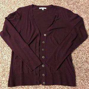CAbi Billi plum cardigan