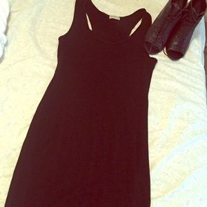 Mid-Length Black Racerback Dress