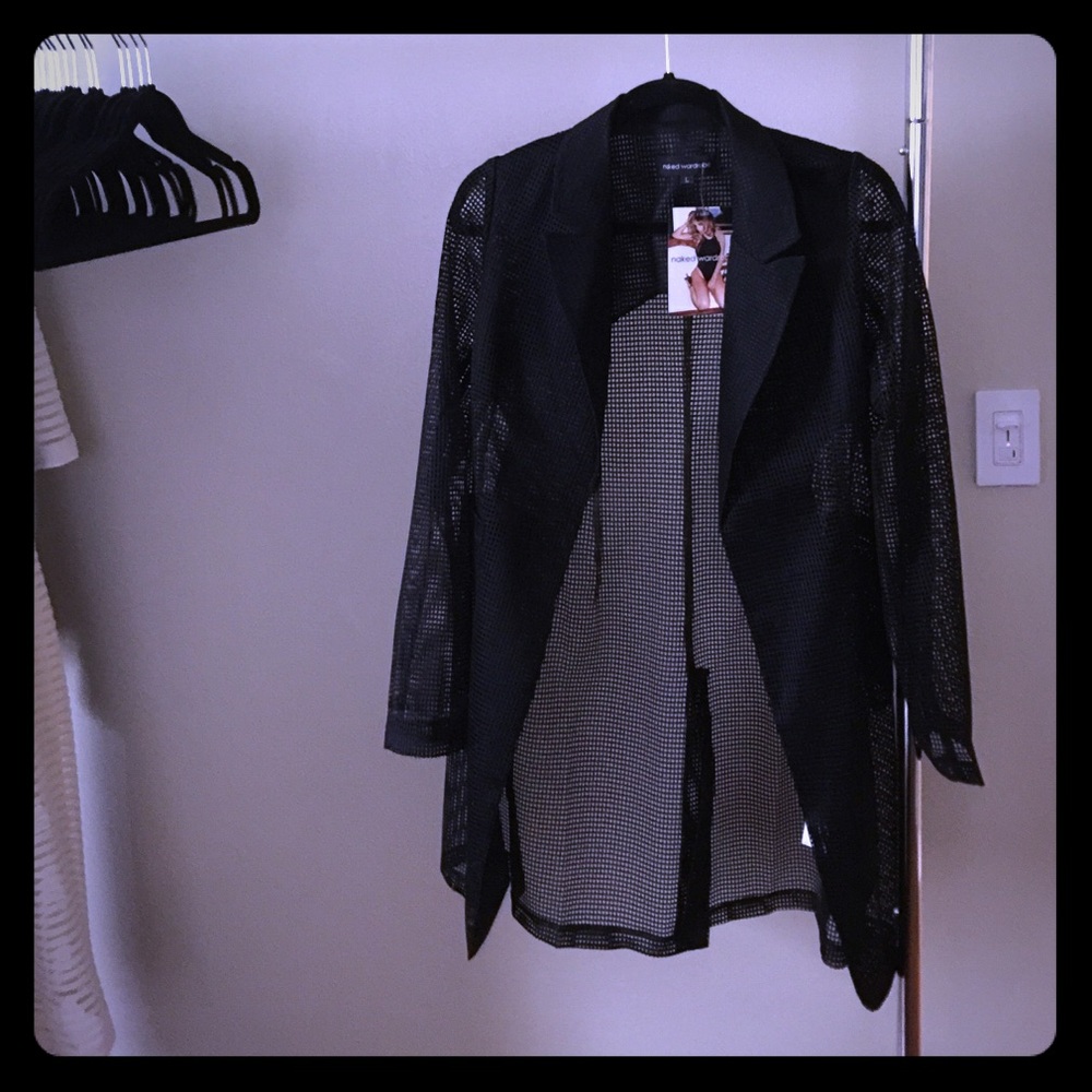 Black Fishnet Blazer