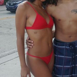Red bikini