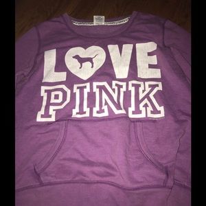 Pink Victoria's Secret purple sweatshirt
