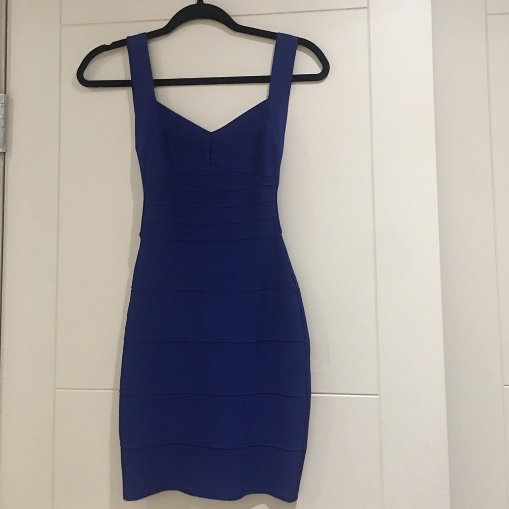 Blue Bandage Dress - Hot Miami Styles