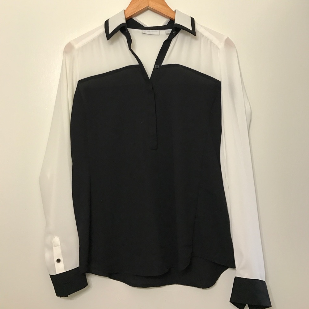 Collared button up blouse