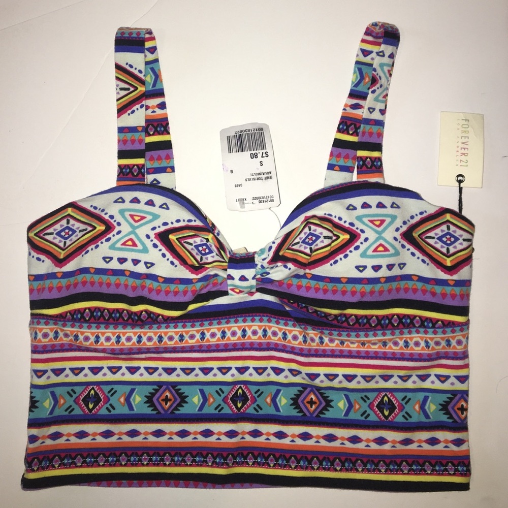 Forever 21 Tribal Print Knit Top