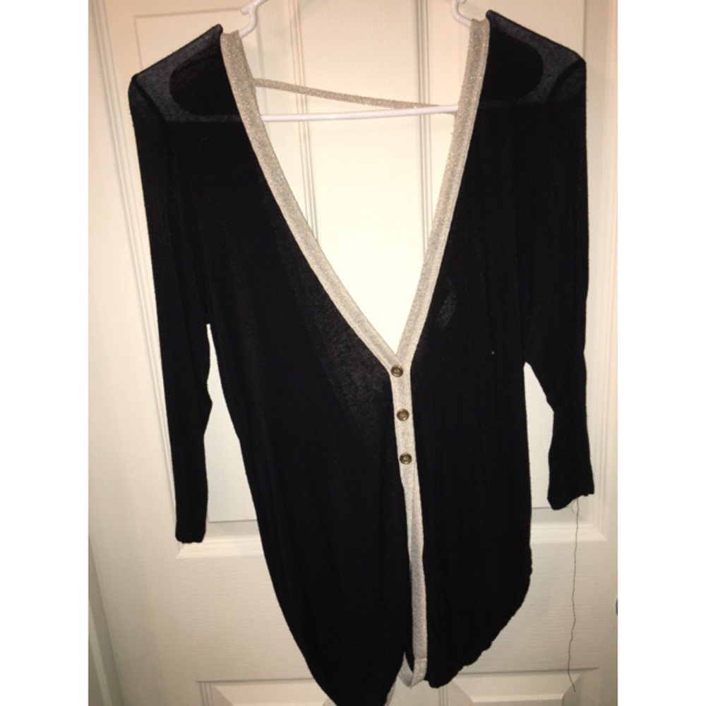 Black and gold cardigan
