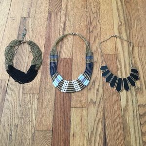3 statement necklaces