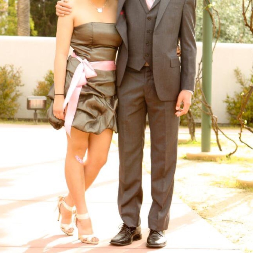 JESSICA McCLINKTOCK METALLIC DRESS
