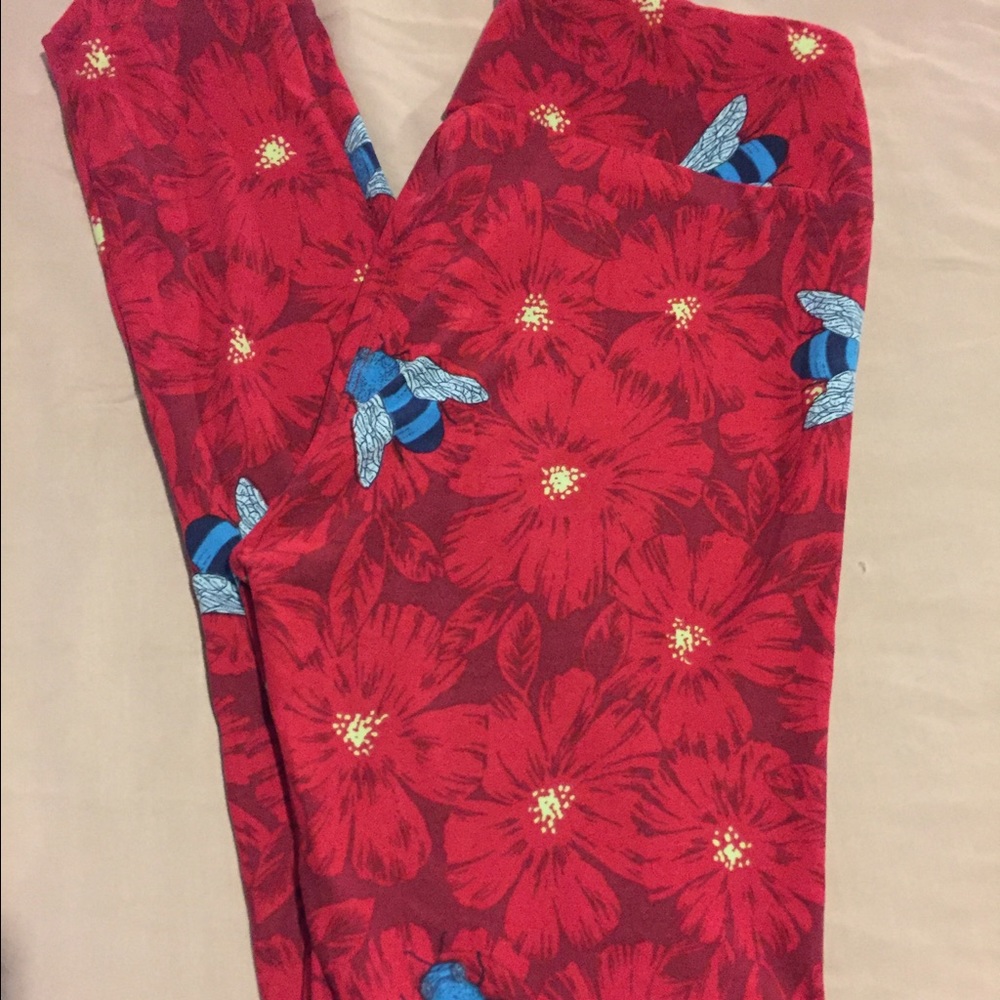 Lularoe Blue 🐝 bee leggings