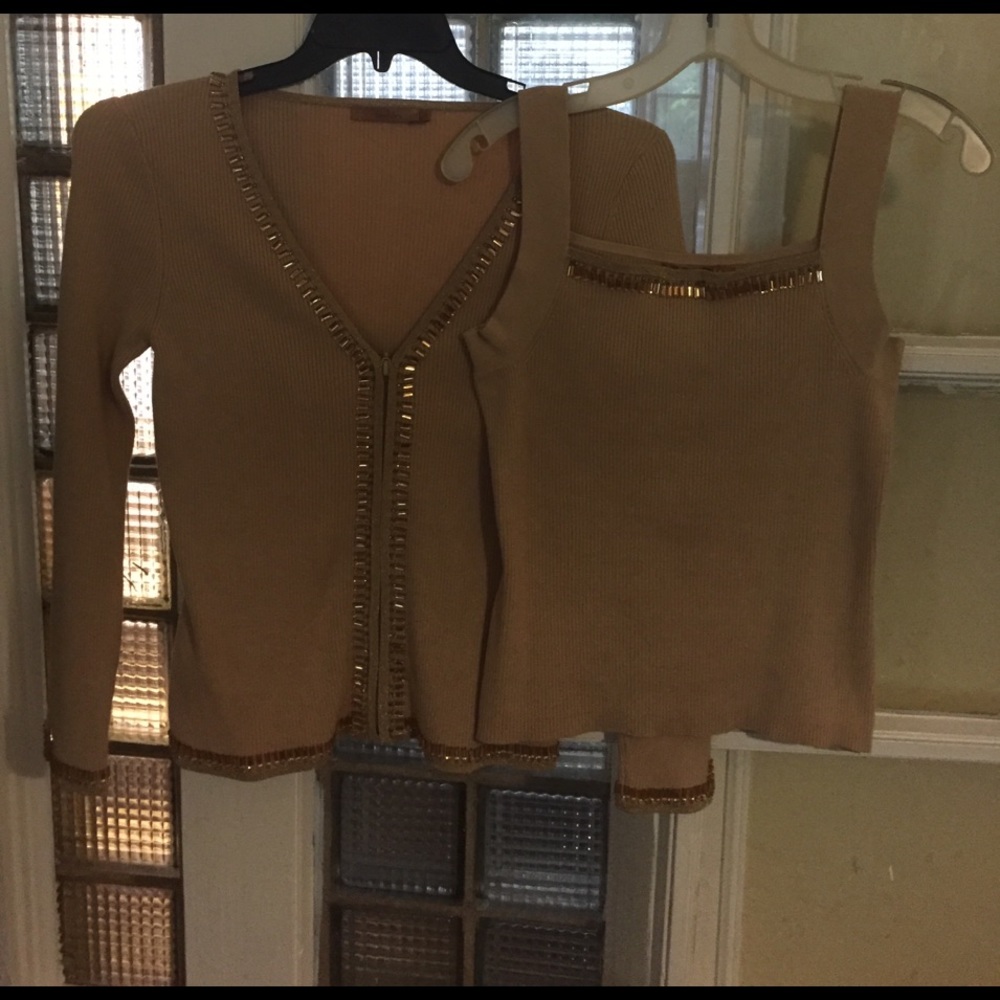 Sweater set...Gorgeous ❤️🎉53 % silk Hand wash!