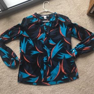 DVF beautiful printed blouse size 4