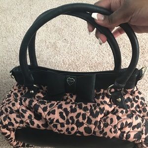 Betsy Johnson leopard purse