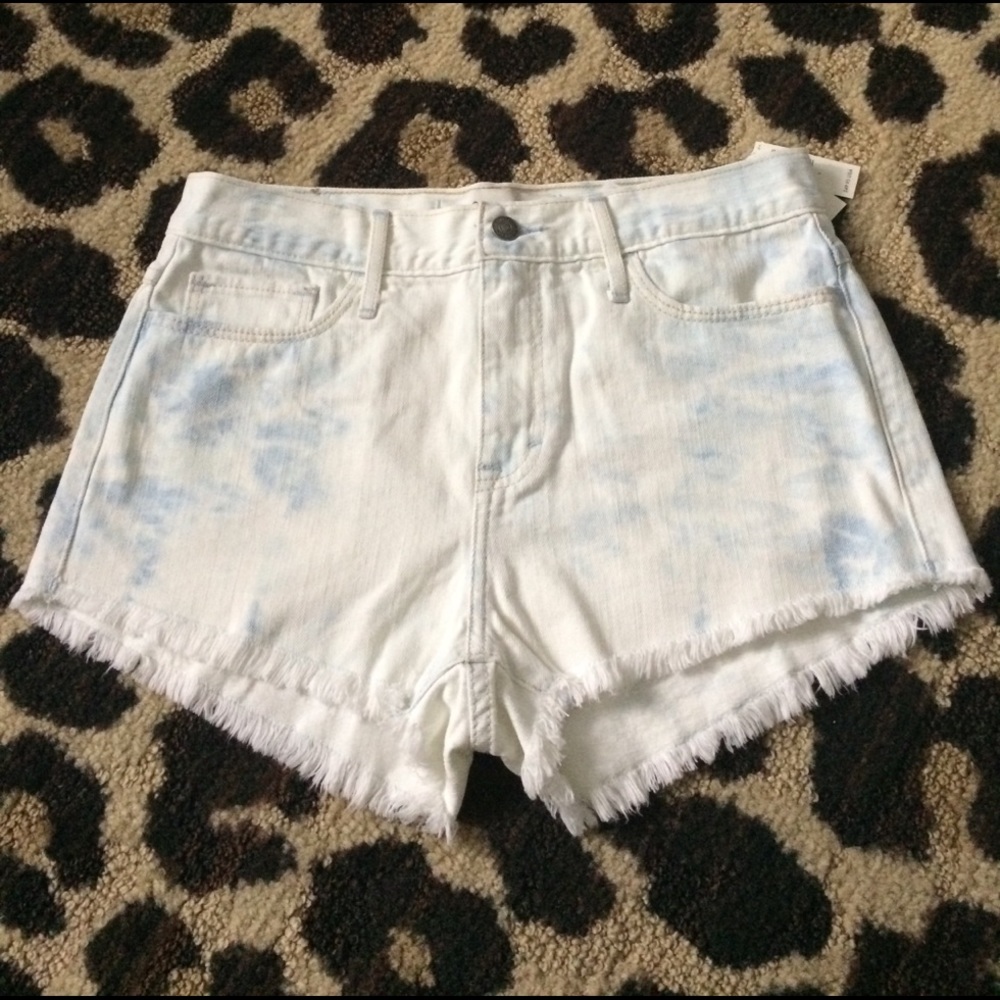 Gilly hicks bleached denim shorts