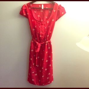 Red bike dress