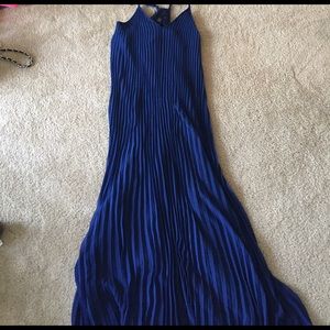 NWOT Victoria's Secret deep blue maxi dress size S