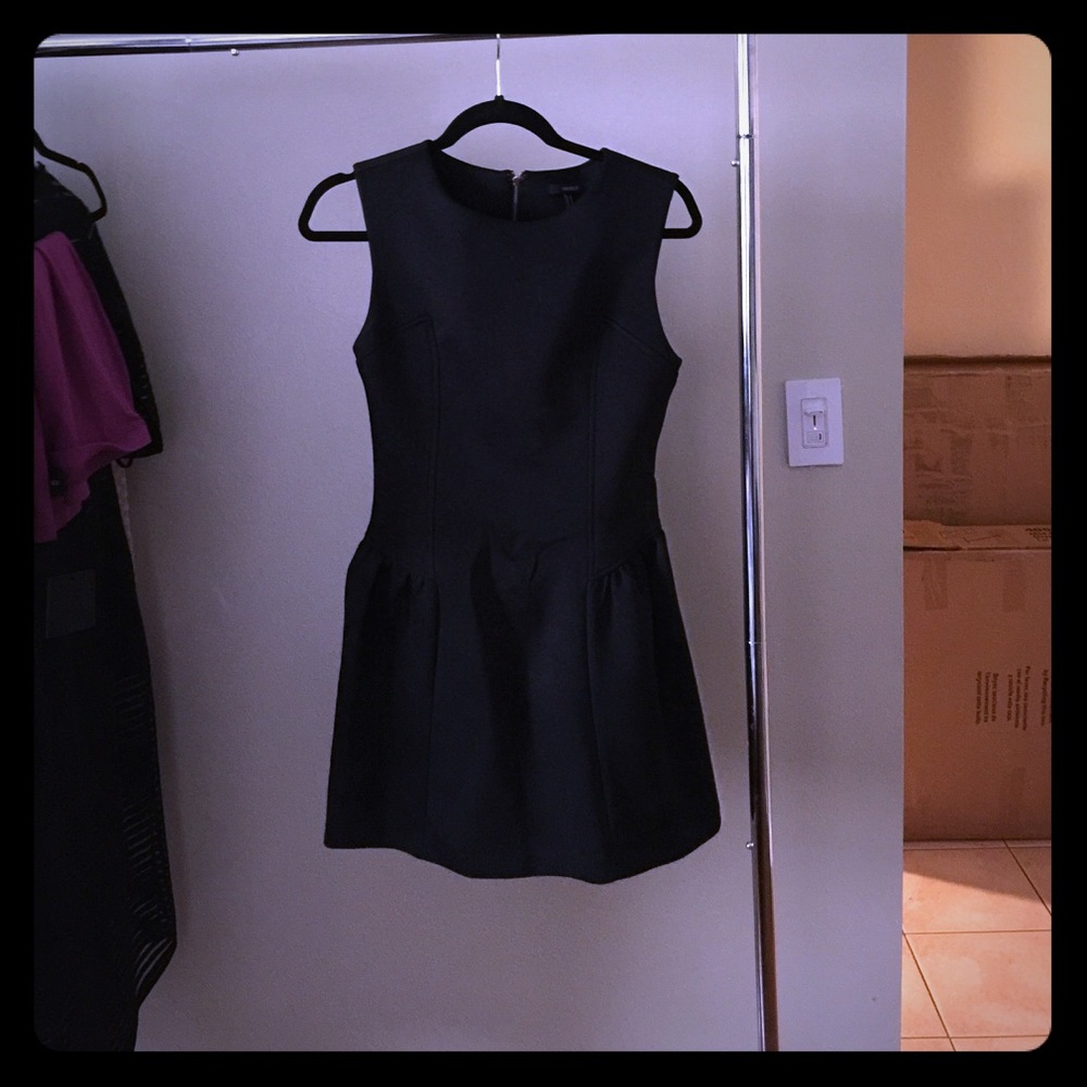 Black Mini Skater Dress