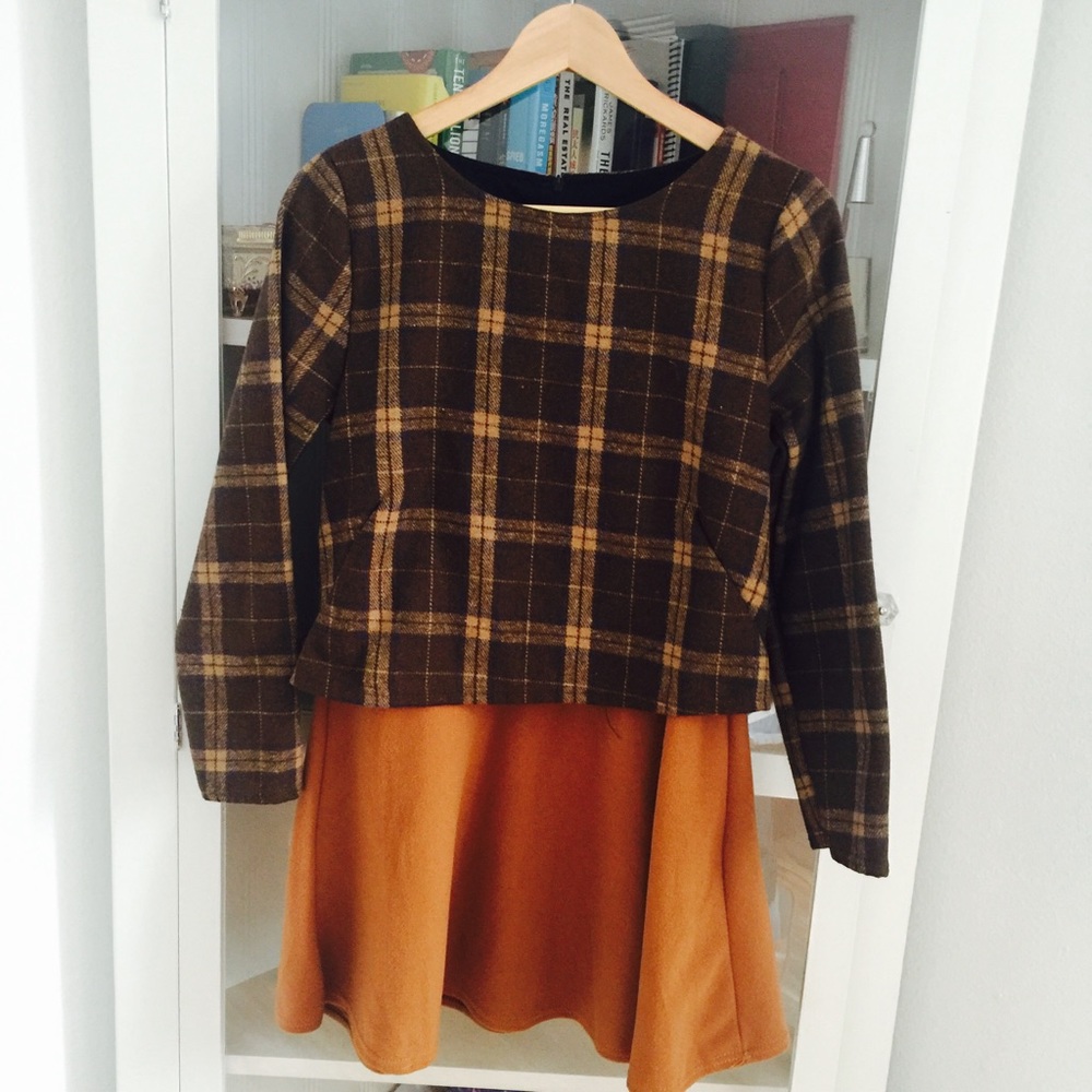 Korean style top with skirt