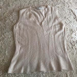 Emanuel Ungaro cashmere silk shell career piece m