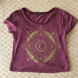 Urban Outfitters Maroon Crop Top