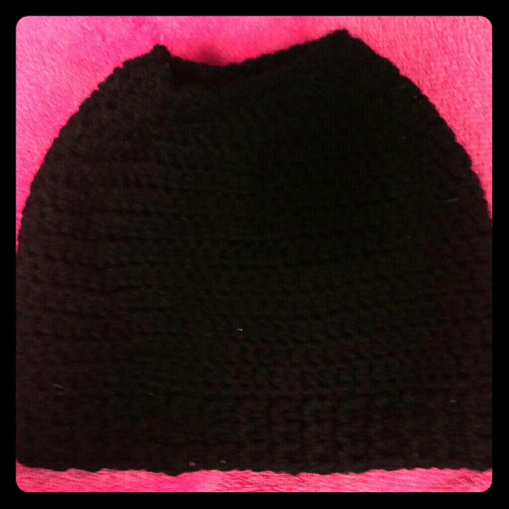 Hand made crochet messy bun