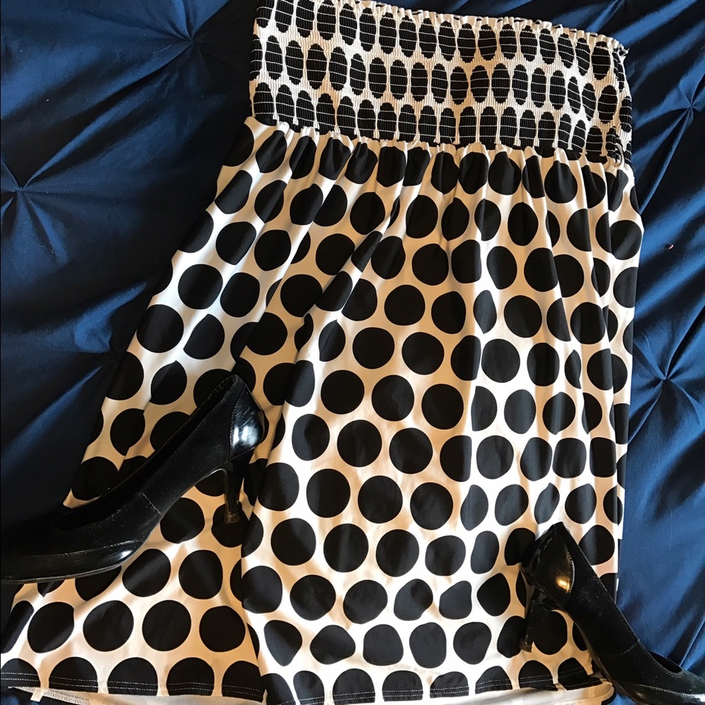 Strapless dress