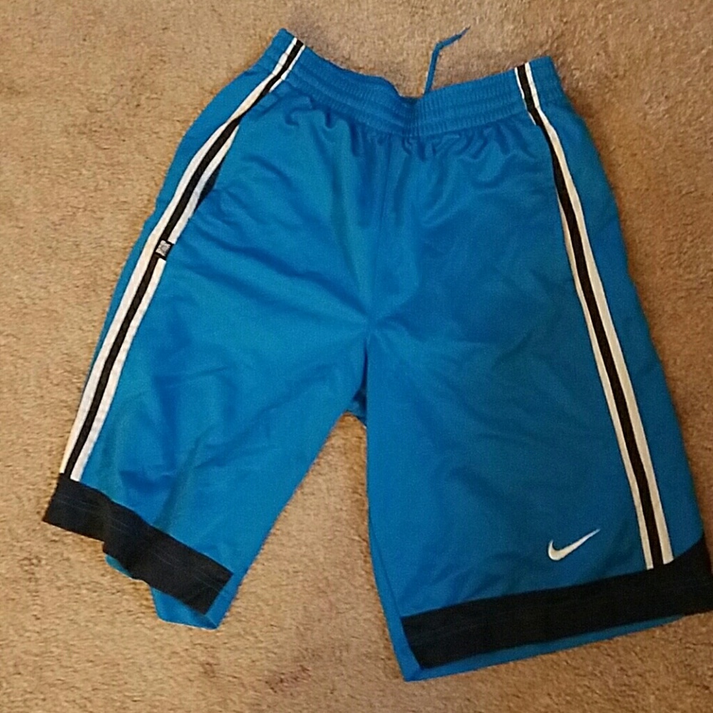 Blue basketball shorts