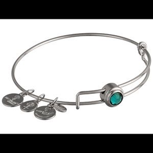 {alex & ani} sacred studs emerald love bracelet