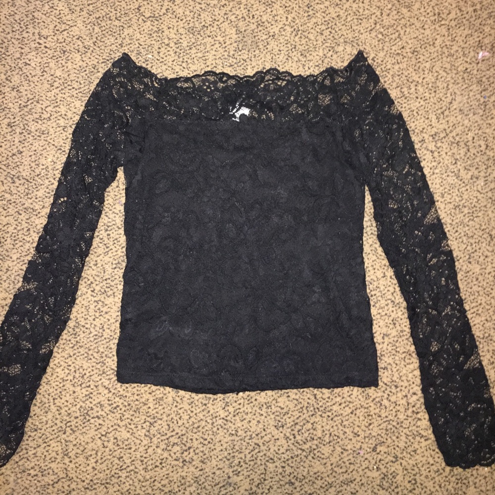 Off the shoulder lace top