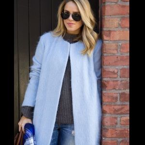 Blue Zara long coat. Barely worn