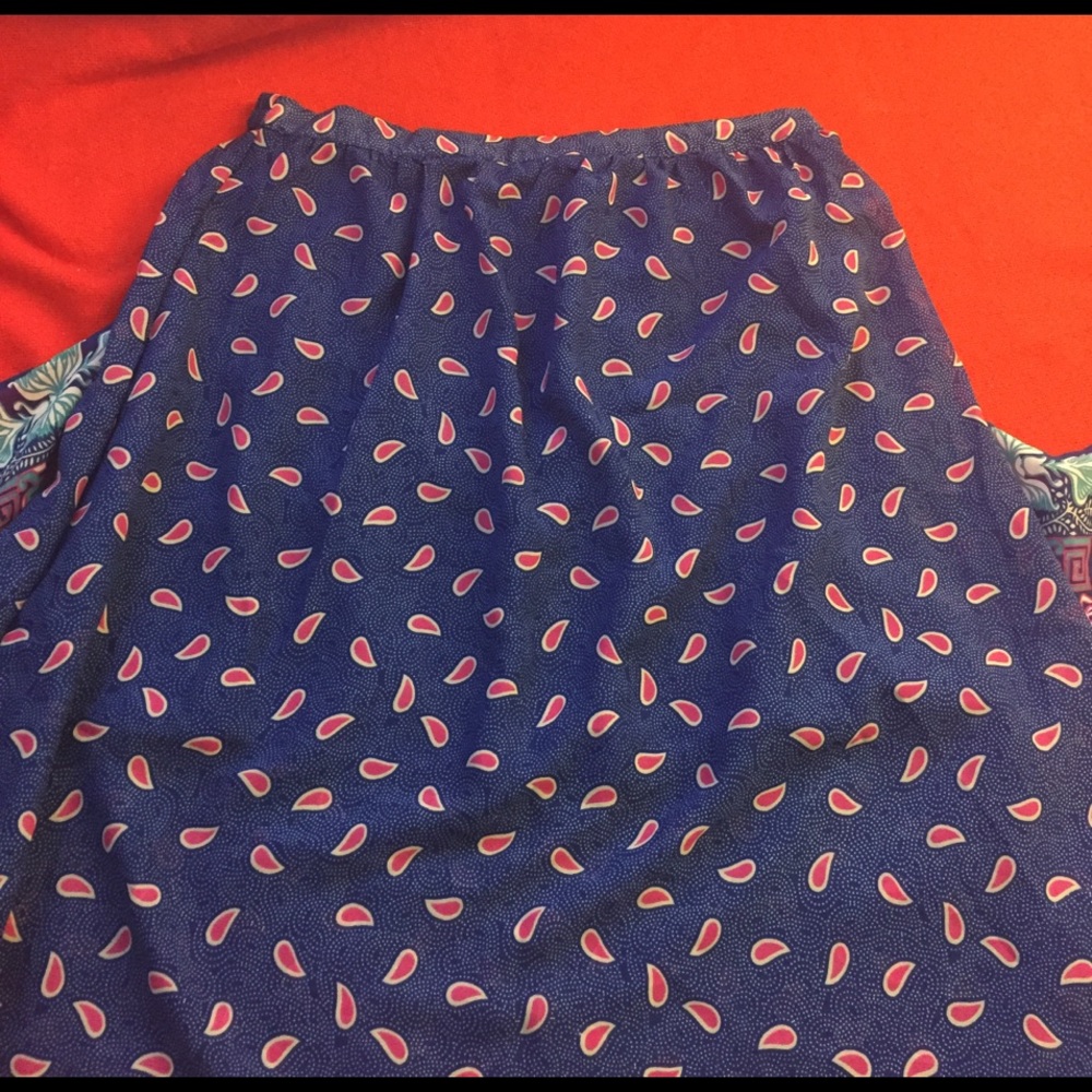 Maxi skirt: Beautiful paisley design, worn once
