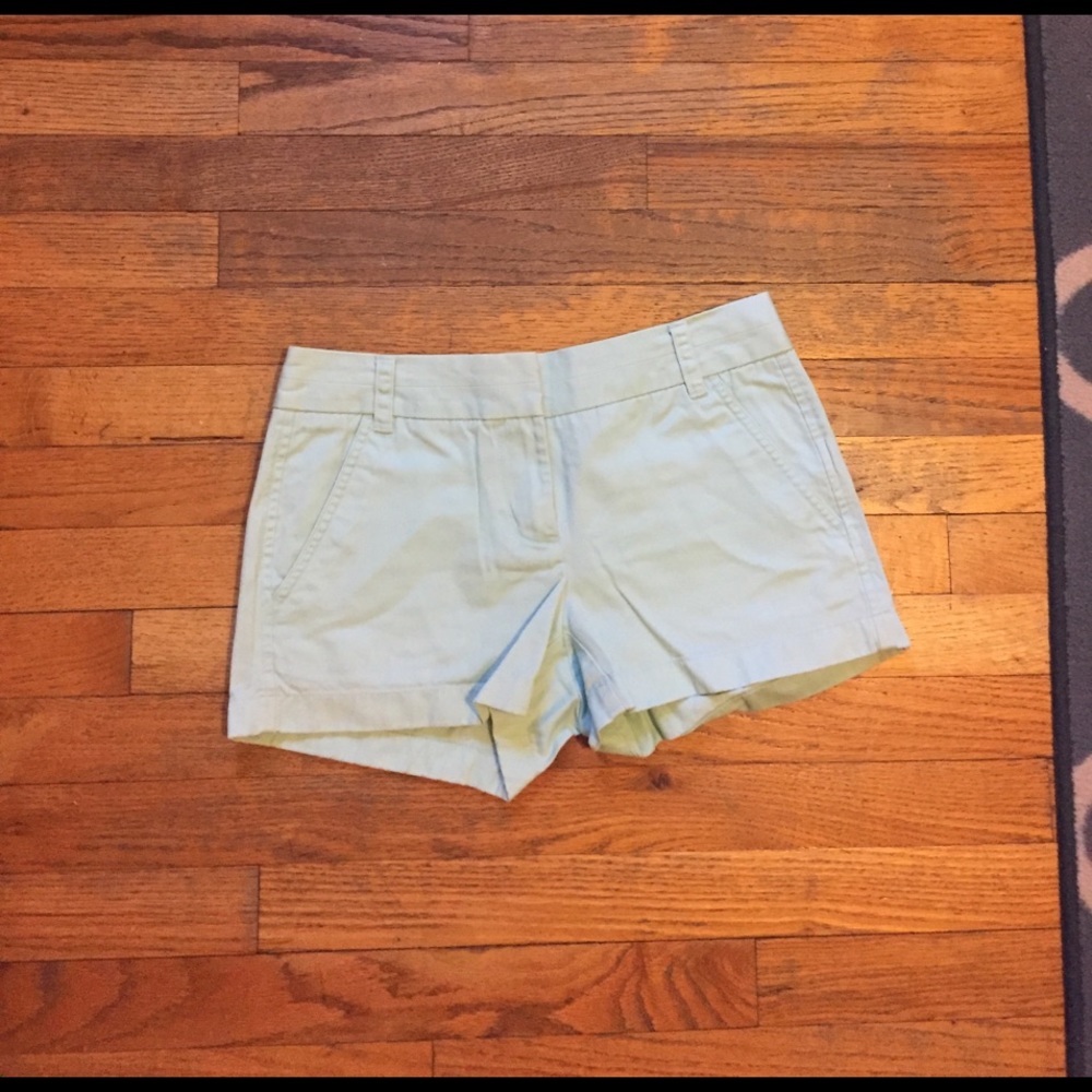 J. Crew Mint Chino Shorts