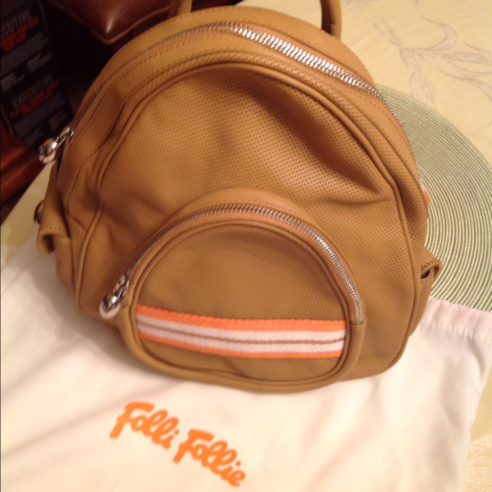 Folli Follie Leather Backpack!