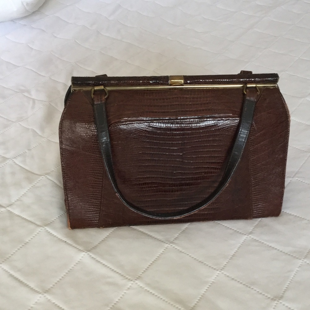 Vintage leather handbag.