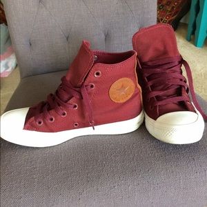 Burgundy limited edition converse
