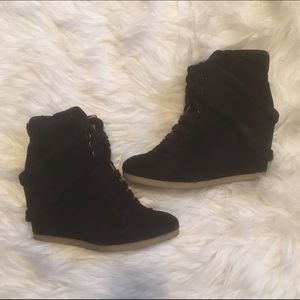 Zara Suede Sneaker Wedges!