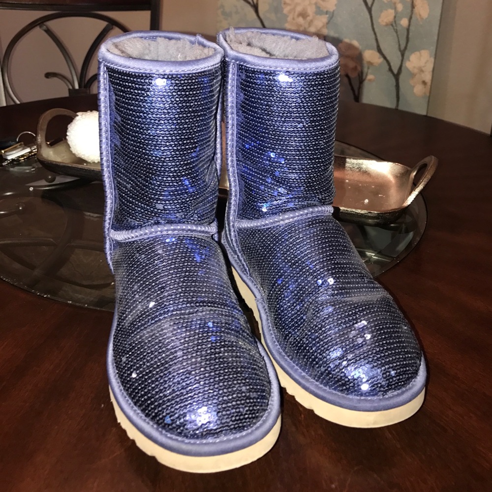 Ocean Blue Sequin Uggs