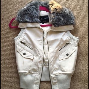 Faux Fur trimmed vest