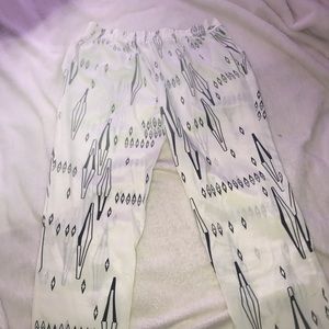 Silk joggers