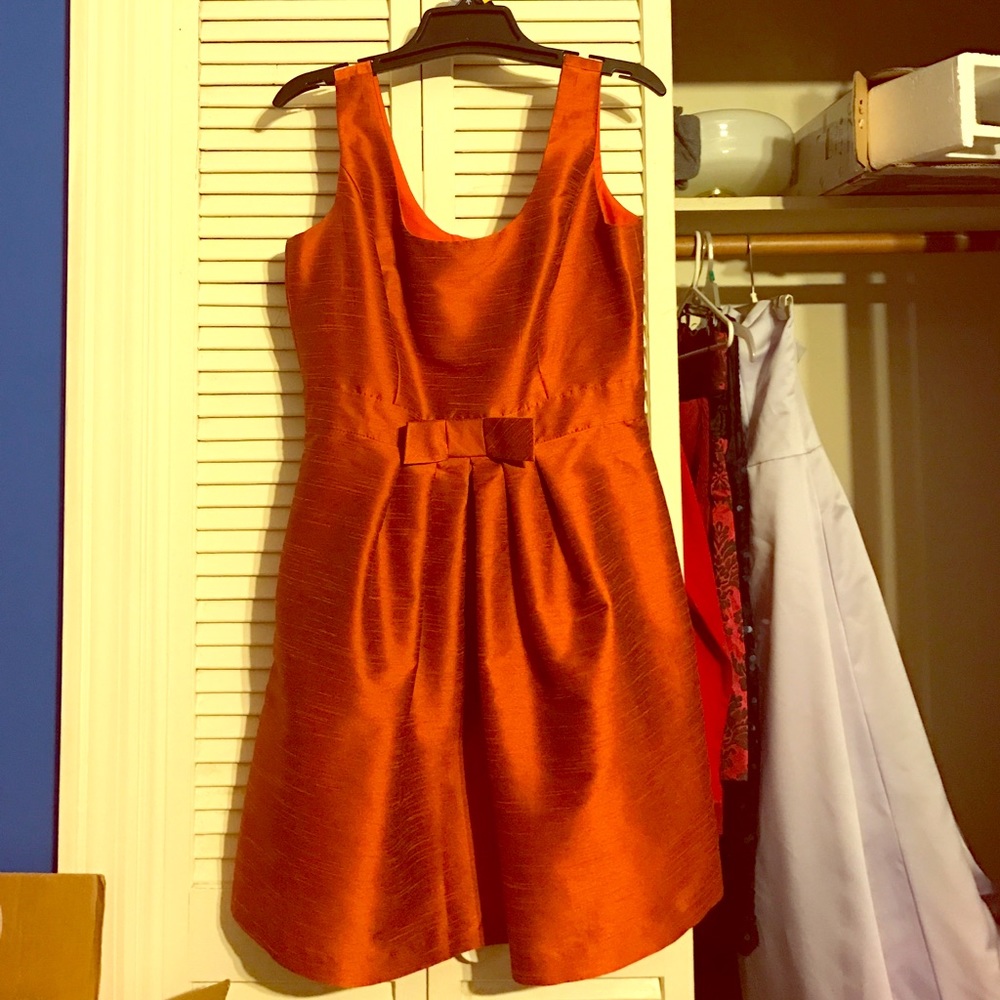 Alfred Sung burnt orange dress size 12 with pocket