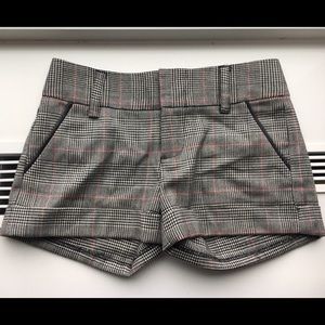 Alice & Olivia Plaid winter shorts. Never worn