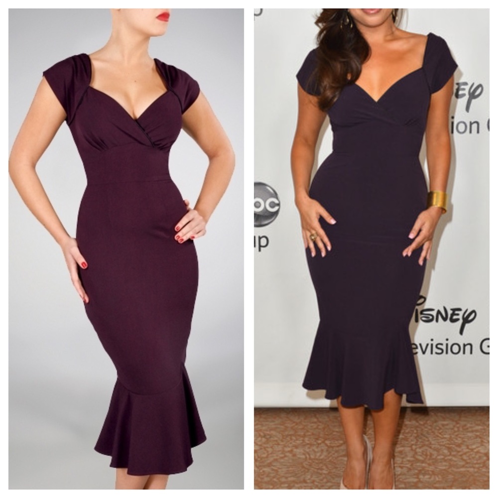 Stop Staring Lula Dress, eggplant