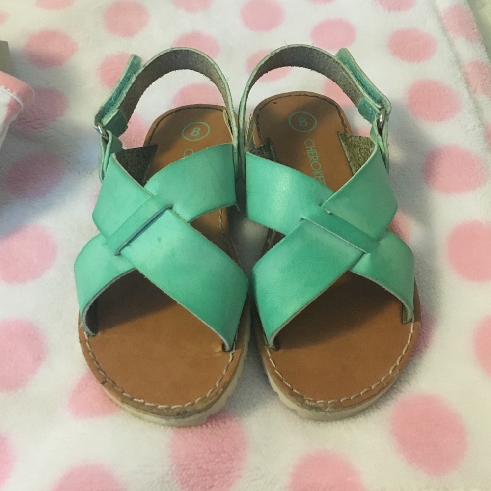 Turquoise sandals