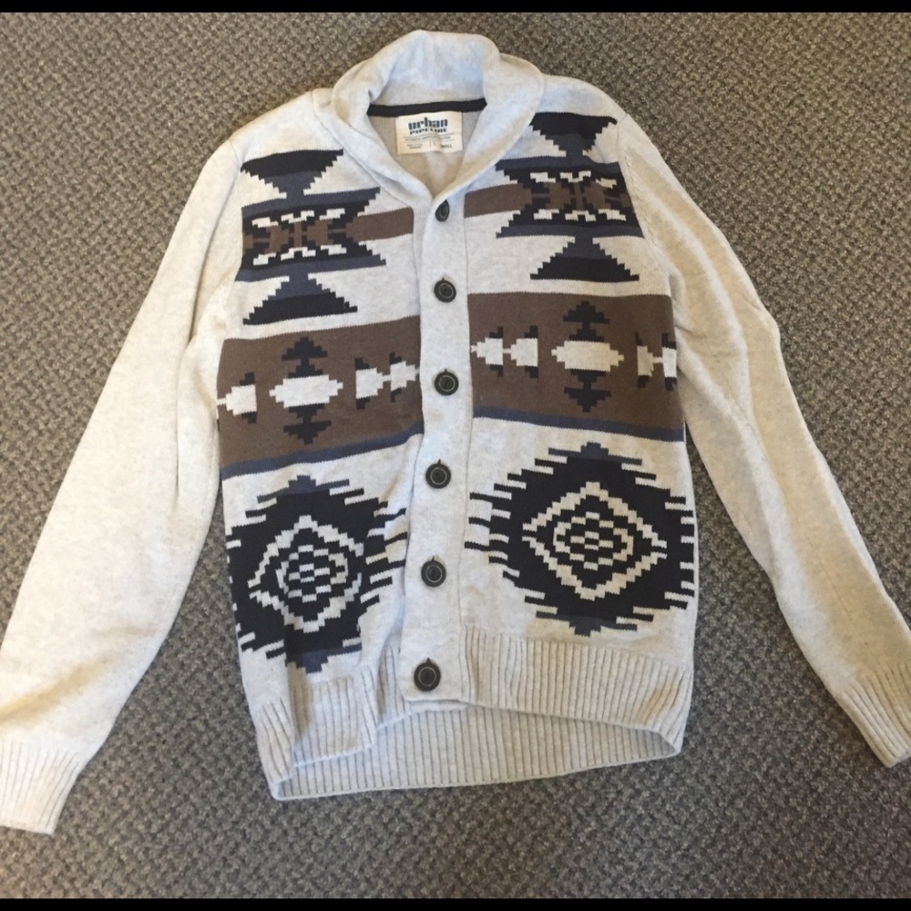 Thick button up sweater