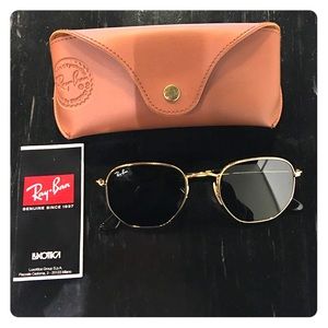Ray Ban RB3548 Hexagonal Flat Lense + Case