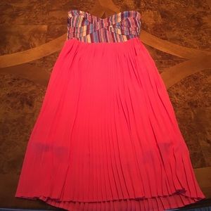 🌺Pink Strapless Sabine Dress NWOT