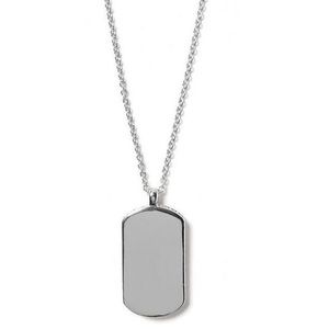 Banana Republic Silver Dog Tag Pendant