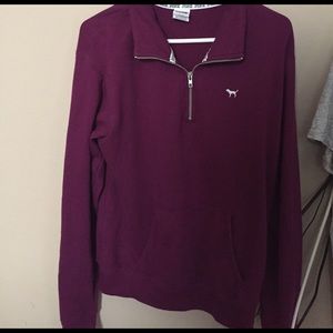 VS Pink Quarter Zip Jacket
