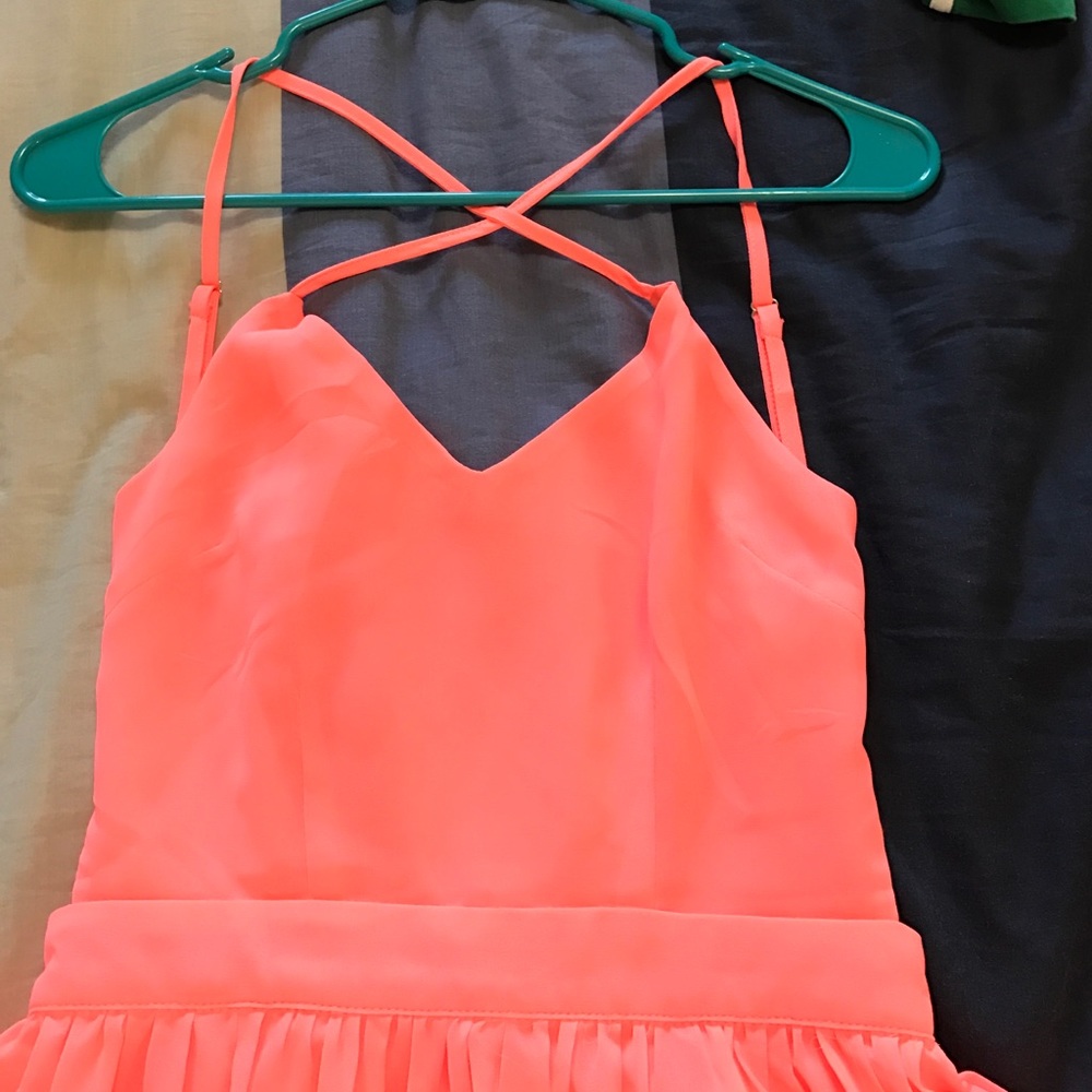 Bright pink maxi dress