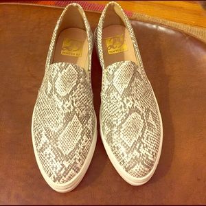 Snake skin slip-on sneakers!