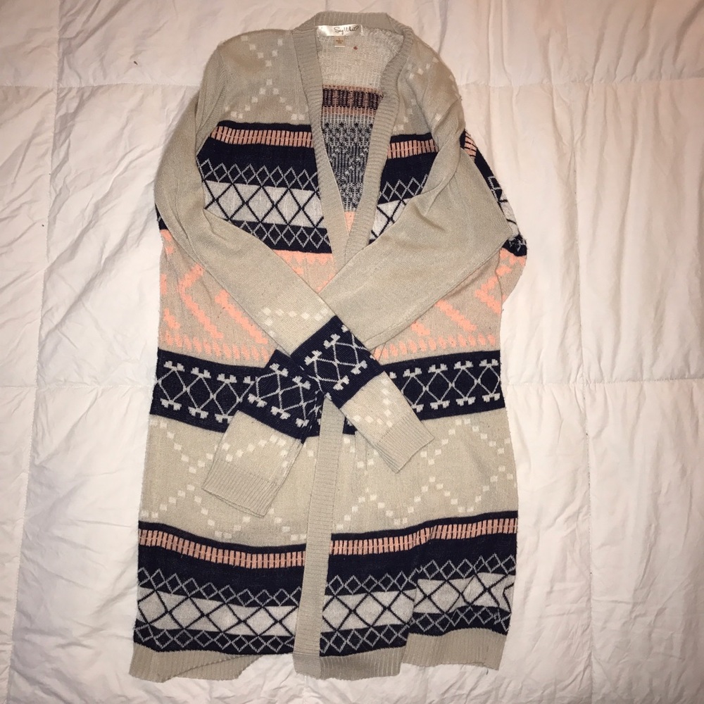 Multi-Print Cardigan