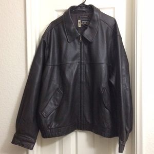 🎉SOLD!🎉Eddie Bauer Leather Moto Jacket XXXL